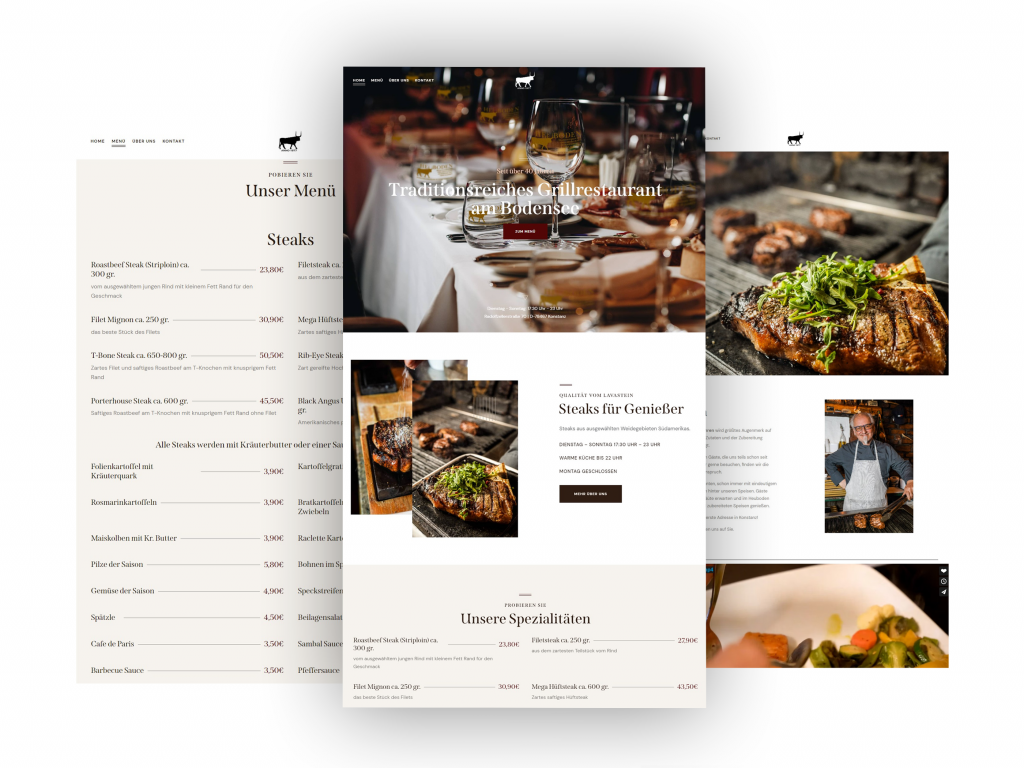 Webdesign Konstanz - Restaurant Heuboden